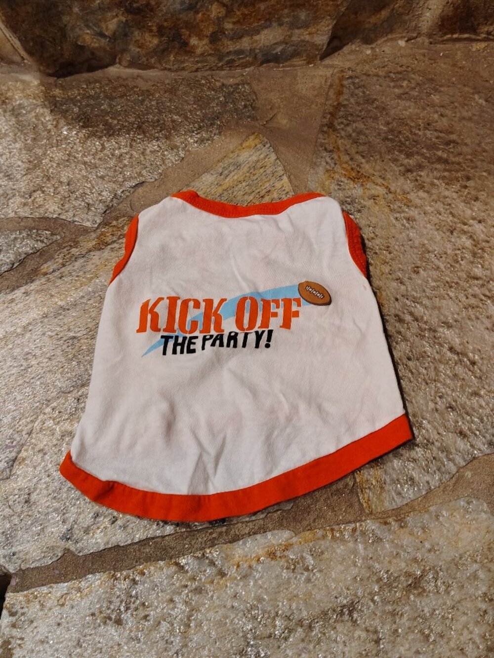 Kick Off The Party Football Dog Shirt Sleeveless Tank Top Pet Cat